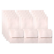 한지 미니 레인보우 편지지 12p + 봉투 6p 세트, 아프리콧, 1세트