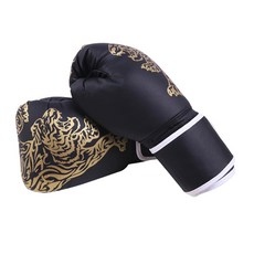 Block Mart 拳擊手套 泰拳手套 老虎, 黑色, 1個