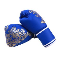 Block Mart 拳擊手套 泰拳手套 老虎, 藍色, 1個