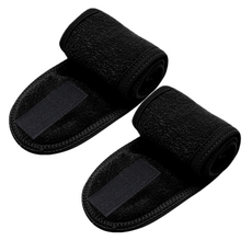 다정다감 찍찍이 세안 헤어밴드 61 x 8.5 cm, 블랙, 2개