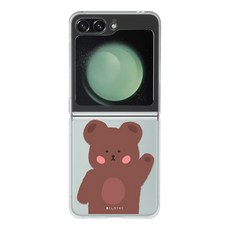 에잇클로드 큐티패턴 클리어 하드 휴대폰 케이스