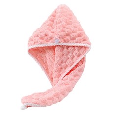 다정다감 빨리 마르는 극세사 엠보씽 헤어타올 25 x 65 cm, 핑크, 1개