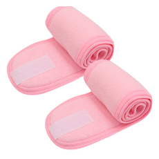 다정다감 찍찍이 세안 헤어밴드 61 x 8.5 cm, 핑크, 2개