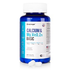 nz Origin 鈣鎂鋅&維他命D複方錠 234.9g, 180顆, 1罐
