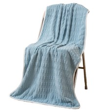 원이네 포근한 바스타월 극세사, 블루, 1개