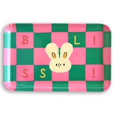 모노라이크 언매치드 프렌즈 트레이, 01 Pink green, 1개