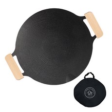 FOUR SEASONS Fourseasons 韓國製多功能烤盤 + 木質把手 + 專用收納袋組合, 1套, 36cm