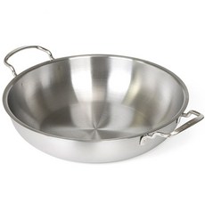 Kitchen-Art IH爐適用不鏽鋼淺湯鍋, 1個, 18cm, 銀色