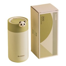 Dr.HOWS Zoo保溫瓶, 1個, 350ml, 綠色熊貓款