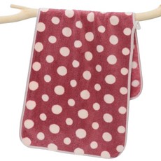 소니오 컬러 도트 소프트 바스타월 35 x 75 cm, 01 레드, 1개