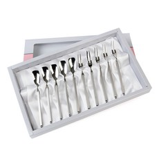 GOLDEN BELL Grand Prix 茶匙茶叉組, 茶匙 5入 + 茶叉 5入, 1套