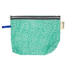 BEBE CHOUETTE 尿布收納袋, 薄荷塗鴉(收納袋), 隨機出貨(緞帶)