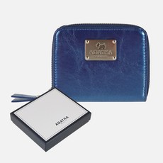 아가타 사틴 플레이트 가죽지갑 AGTB146-001