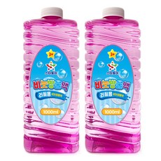 Star Toy 泡泡補充液 1L, 2個, 粉紅色