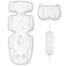 Ilimom 雙層嬰兒推車涼墊, 米色, 1個