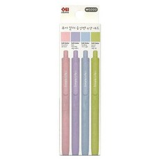 ii GEN 一正 簡約馬卡龍色系中性筆4入組 0.5mm, 混色, 1套