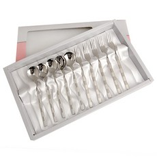 GOLDEN BELL 西洋棋茶匙 + 茶叉組, 茶匙 5入 + 茶叉 5入, 混合顏色, 1套