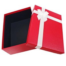 Hallmark 緞帶長方形禮物盒 中, 紅色, 1個