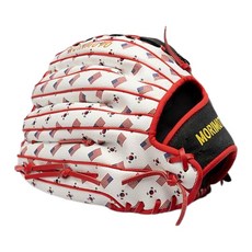 MORIMOTO 內野全方位 FIREBALLER 棒球手套 右投用 M380, 黑色 + 白色, 1個