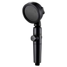 World Clean 多功能角度調節不鏽鋼蓮蓬頭, 1個, 黑色