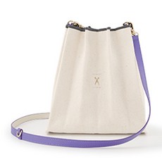 JOSEPH AND STACEY 幸運褶皺帆布流行迷你斜背包, 非常佩里