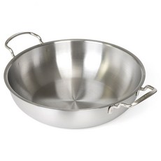 Kitchen-Art IH爐適用不鏽鋼淺湯鍋, 1個, 32cm, 銀色