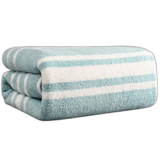 예소당 호텔 타올 290g 32수 극세사 70 x 140 cm, 스카이블루 스트라이프, 1개