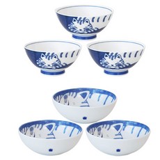 廚房Daom貓咪飯碗 4人組, 中碗 3入+大碗 3入, Dora貓咪款, 1組