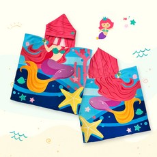 兒童超細纖維沙灘浴袍