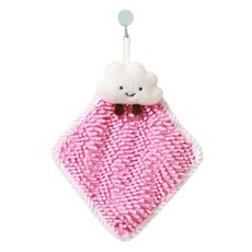소니오 클라우드 셔닐 소프트 핸드타월 22 x 22 cm, 02 핑크 클라우드, 1개