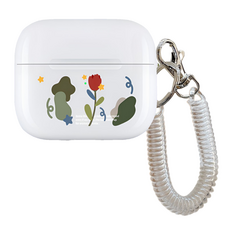 페피스 빈티지 플라워 에어팟 3세대 케이스, 투명 가전디지털/음향기기 반품 최저가 4,120원