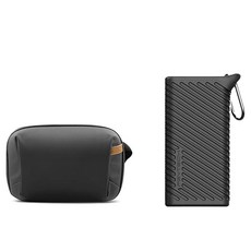 피지테크 미니 테크파우치 + CFexpress B타입 카드리더기 케이스 세트, 블랙, 1개