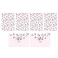 홀마크 디자인 편선지 4p + 봉투2p 세트 KLT1525, 혼합색상, 4세트