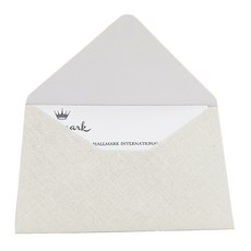 Hallmark 素色名片信封, 銀色珠光, 30個