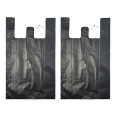 월드크린 검정 손잡이 비닐봉투, 3L, 200개