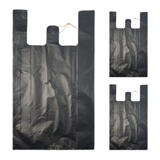 World Clean 手把塑膠袋 黑色, 40L, 300個