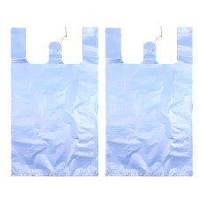 World Clean 天藍色提把塑膠袋 200入, 25L, 1套