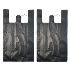 World Clean 手把塑膠袋 黑色, 25L, 200個