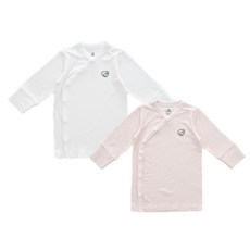 Bubaby 新生兒基本款紗布衣2件組