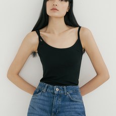 리올그 여성용 블로 크로스 포인트 슬리브리스 티셔츠