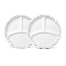 Corelle Brands 康寧餐具 精緻三格盤 小, 單一顏色, 2個