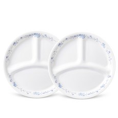 Corelle Brands 康寧餐具 三格盤 小, 法式藍, 2個