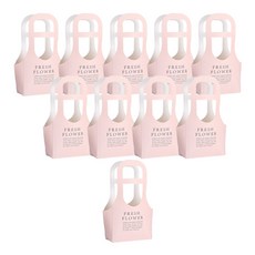 ABM 紙花籃購物袋, 粉紅色, 10個