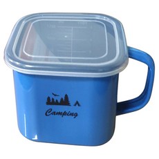 HAKOYA 琺瑯 Camp 方形手提壺 藍色1.4L HAK-C014B, 14cm, 1個