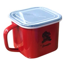 HAKOYA 琺瑯 Camp 方形手提壺 紅色 1.4L HAK-C014R, 14cm, 1個