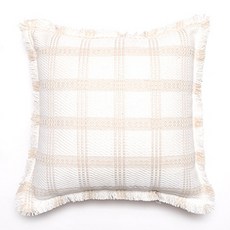 홈플로우 부드럽고 도톰한 체크 쿠션커버