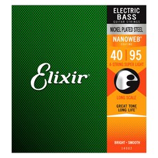 Elixir Nano Web鎳超輕長基底吉他弦 40095+Castle撥片 3入, 混色, 14002
