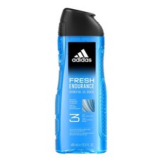 adidas 愛迪達 男性三合一潔顏洗髮沐浴露 清爽長效, 400ml, 1瓶