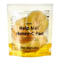 One-day's you Help Me Honey Glow C溫和亮白爽膚棉補充包 125ml, 1包, 60片