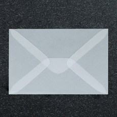 Inp 經典喜帖明信片信封 18.5 x 12.5 cm M字型, 半透明, 20個